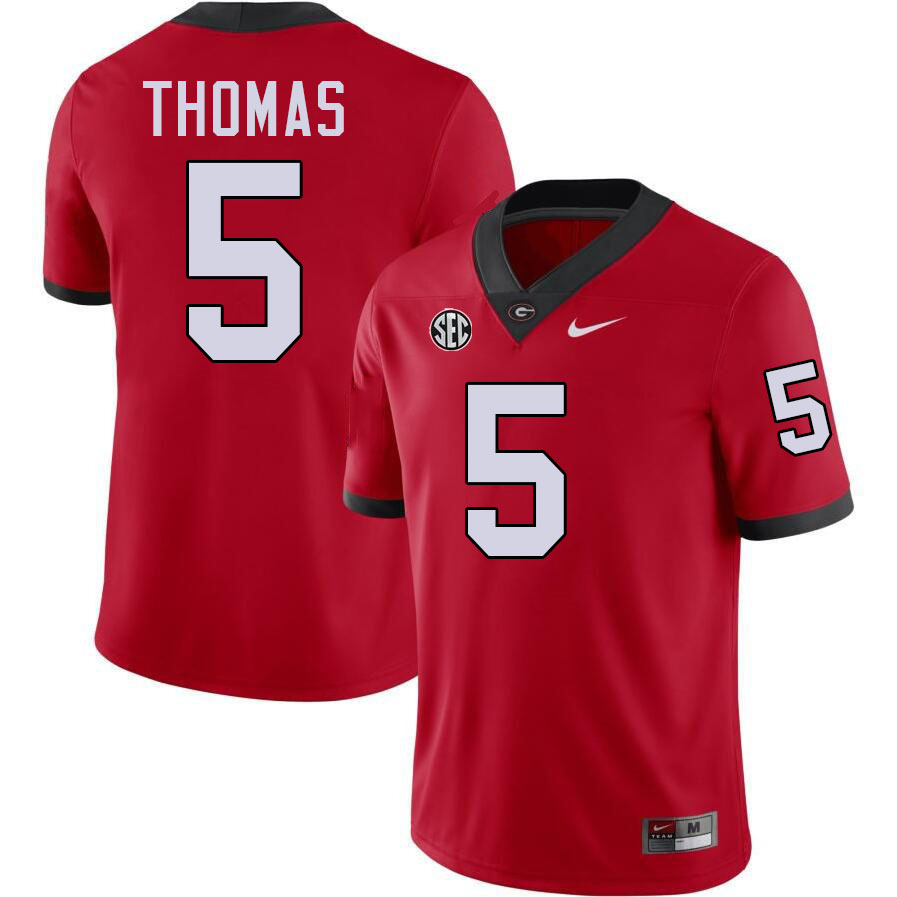 #5 Noah Thomas UGA Jersey,University Of Georgia Bulldogs Football Jersey,Uniforms,Gears-Red #5 Noah Thomas UGA Jersey,University Of Georgia Bulldogs Football Jersey,Uniforms,Gears-Red